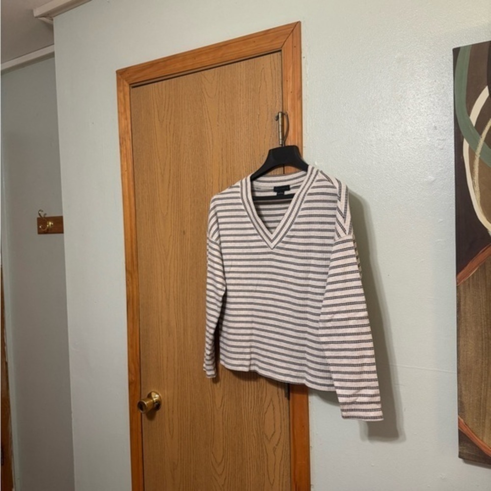 Sanctuary Small Multi-Color Long Sleeve V-Neck Pullover Knit Top - EUC